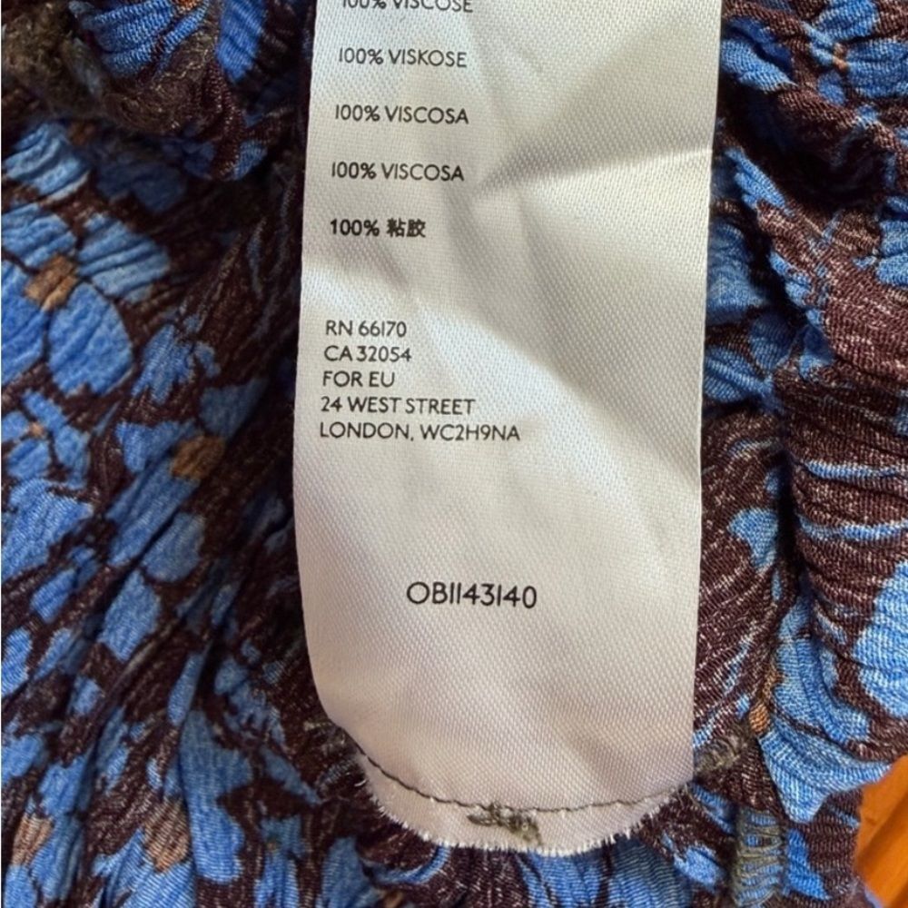 Free People Hailee Blue Floral Jumpsuit Size Small - Picture 9 of 10